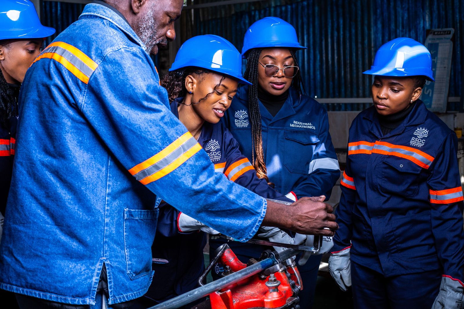 RSDC trainees learning a trade